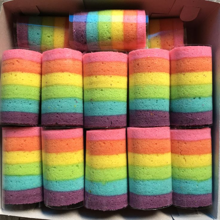 Rainbow Cake Roll